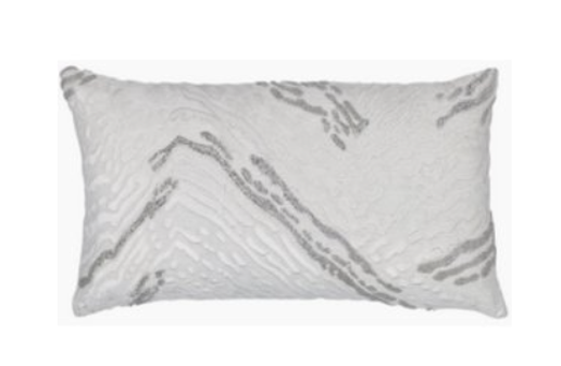 Lumbar pillow Chevron Beading