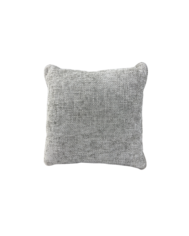Silver Crosshatch Pillow